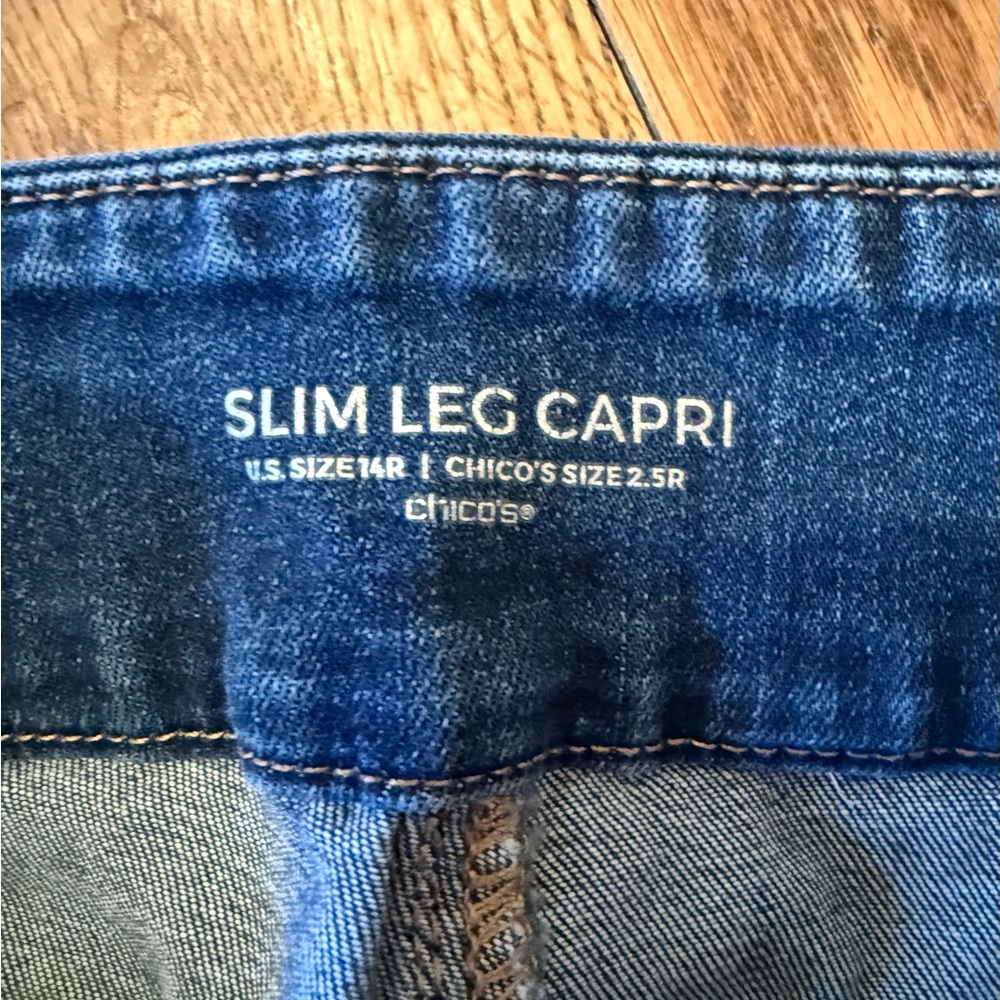 Chicos Slim Leg Jean Capris - Picture 2 of 4